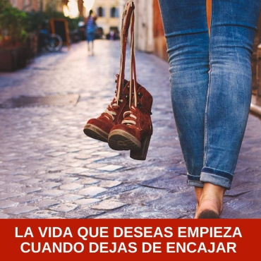 La vida que deseas empieza cuando dejas de encajar